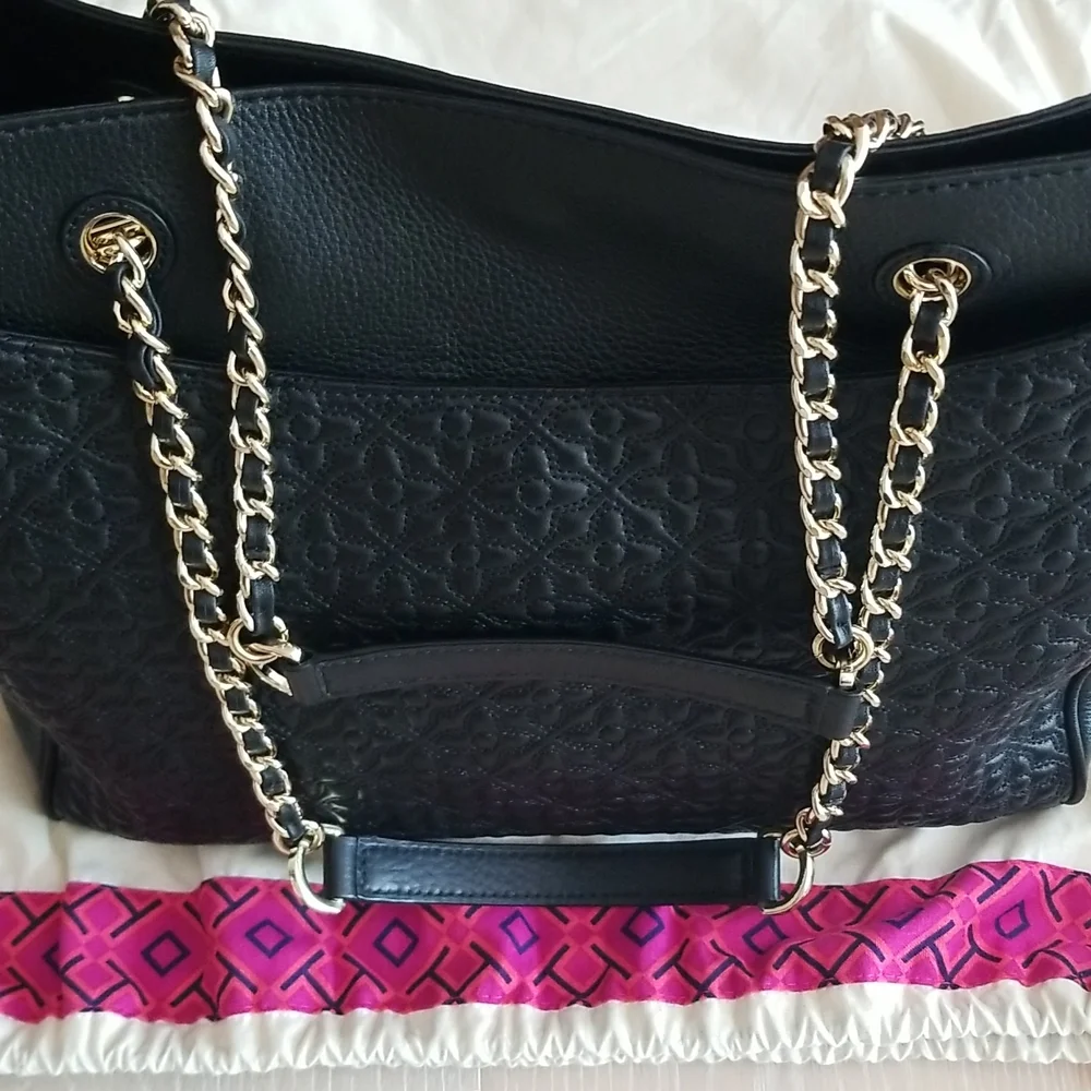 nwt Tory Burch Bryant East West Large Quilted Leather Tote